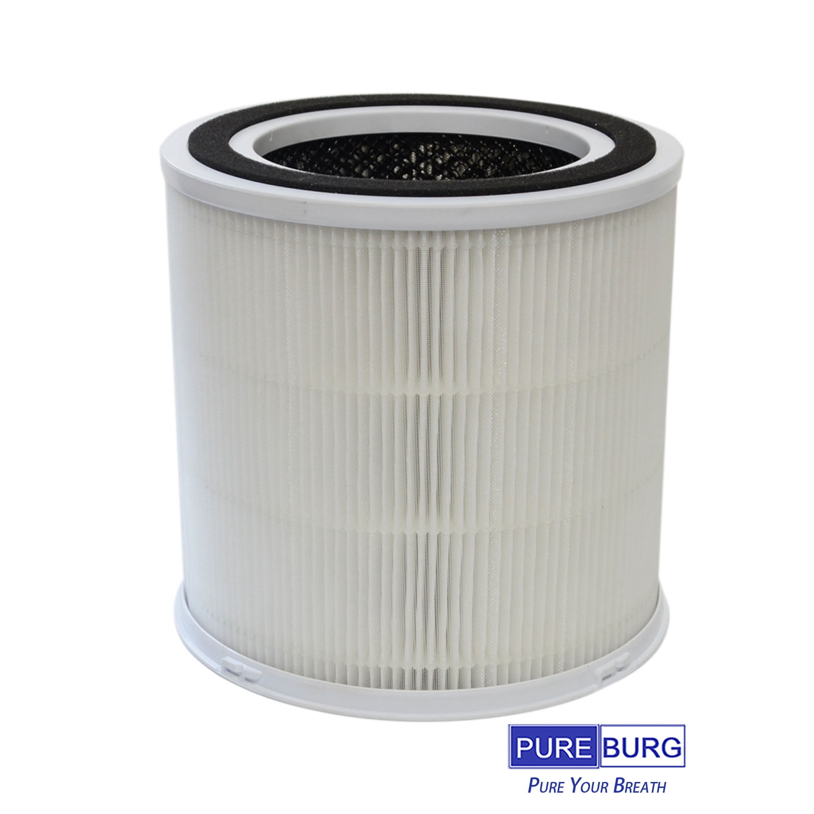 PUREBURG AP302 Replacement True HEPA Filters Compatible with DR.J AP301 AP302 and GCZ AP302 Air Purifier,H13 4-Stage Filtration Activated Carbon ,2-Pack