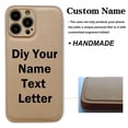 thumbnail image 5 of Custom Name Case For iPhone X XR XS 15 11 13 12 Mini 14 Pro 11Pro 14Pro Max 7 8 Plus ProMax 8Plus Text Leather Color Back Cover, 5 of 5