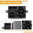thumbnail image 3 of Resistor del motor del ventilador HVAC Unique Bargains No.68101157AA para Fiat 500 2012-2019 con limpiador de aire automático Negro 1 Pcs, 3 of 6