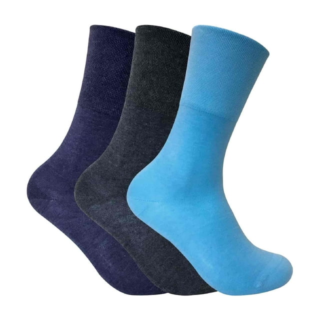 3 Pack Ladies Non Elastic Thermal Diabetic Socks for Poor Circulation