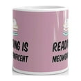 thumbnail image 3 of Reading is Meowgnificent Funny Cat Coffee Tea Ceramic Mug Office Work Cup Gift 11 oz, 3 of 3