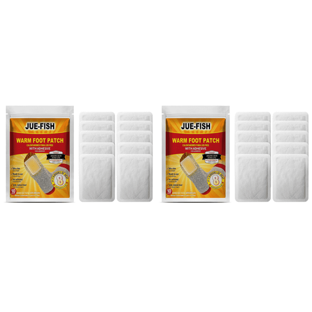 Paquete de calentadores de pies pegatinas naturales para calentadores de pies adhesivo para hombres y mujeres 10 Uds.