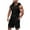 Black, variant on GERsome Mens 2 Piece Outfits Zip Up Sleeveless Tank Tops and Shorts Sets Summer Athletic Tracksuits Casual Hoodie Sports Gym Sets M-3XL