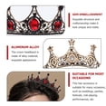 thumbnail image 3 of pitrice Couronne de Vampire Rétro Mariage Noir et Rouge Baroque Clip Cristal Multifonctionnel Cadeau Idéal Scène - Princesses et Noir-Rouge, 3 of 6