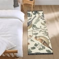 thumbnail image 3 of Yayeee Runner Rug for Bedroom 2'x6' Machine Washable Hallway Non Slip Mat, Green Birds, 3 of 8