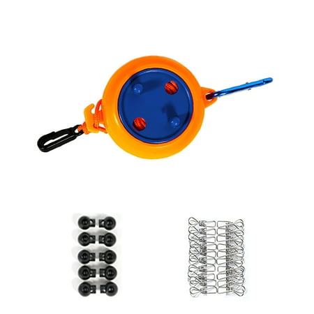 

Worallymy Outdoor Clothesline Indoor Punch-free Clothesline Retractable Clothesline with Crank Handle Hanging Buckle Fixed Handle for Lawn Indoor Outdoor