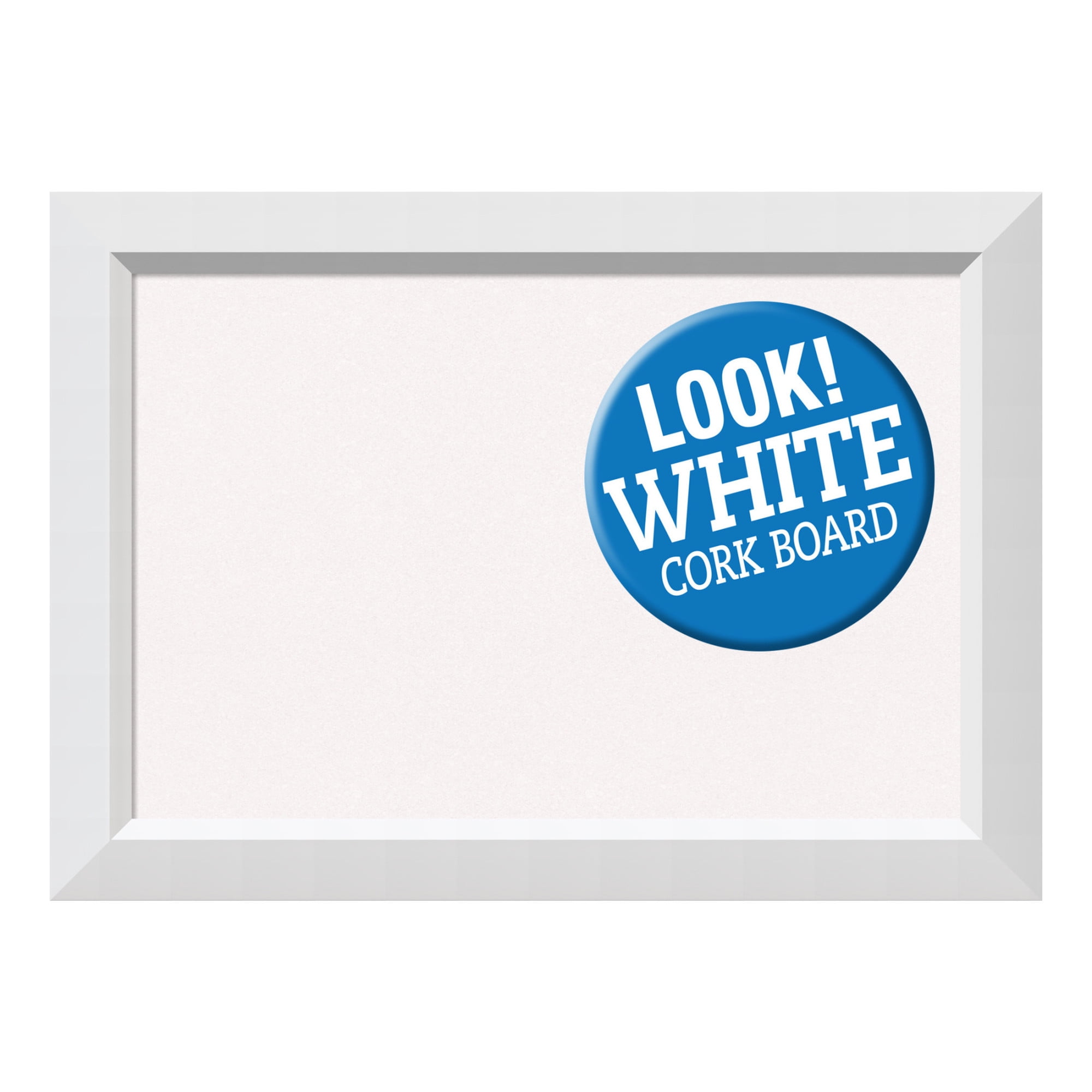 Framed White Cork Board Bulletin Board White Cork Boards Blanco White