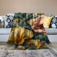 thumbnail image 2 of Pratyus Flowers Throw Blanket for Couch Sofa Bed Office Travel Camping School Flannel Blanket All Seasons Gifts 50x60in, 2 of 6