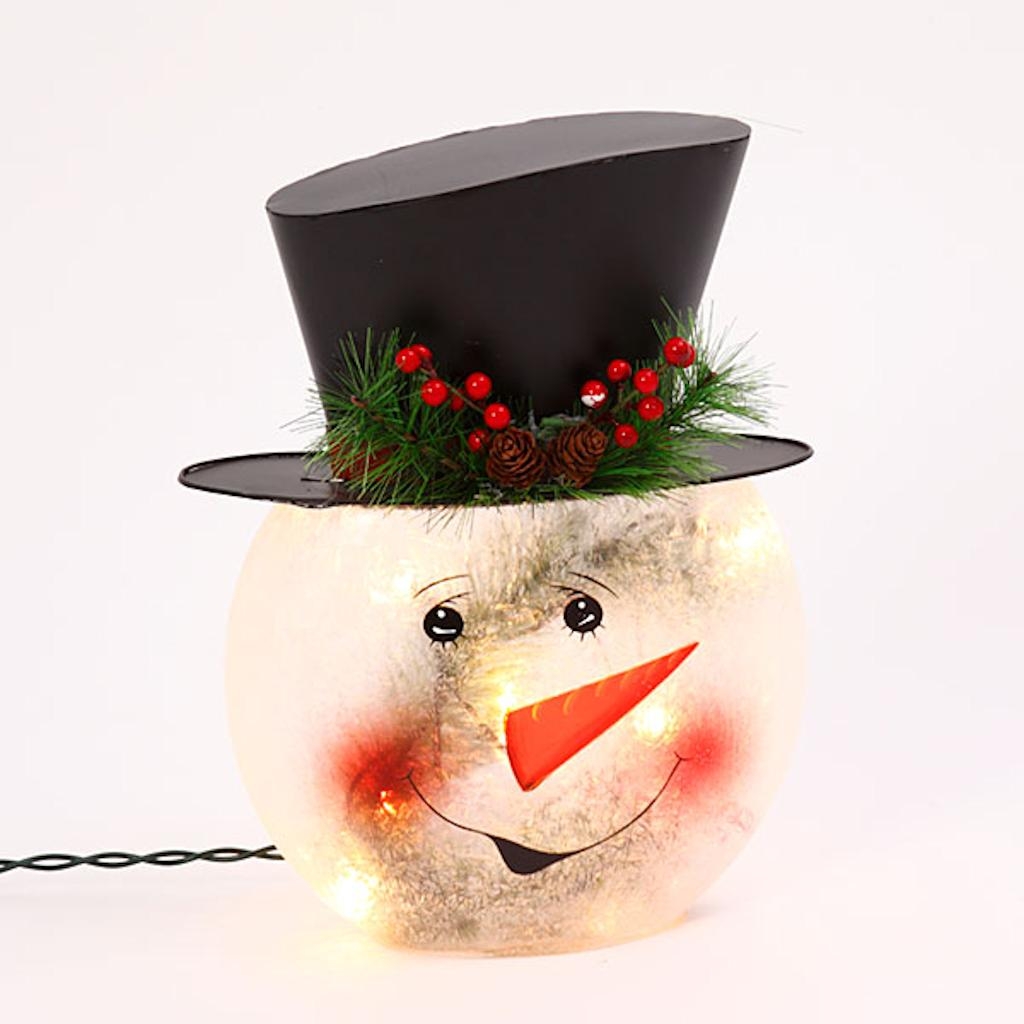 Gerson 42232 11.5"H Electric Lighted Metal Christmas Figurine