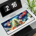 thumbnail image 3 of Merry Christmas and Happy New Year Santa Poodle Holiday Xmas Winter Desk Mat Full Keyboard Mouse Pad Poodles Dog Lover Gifts Idea Large Mousepad - 00024, 3 of 5