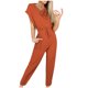 thumbnail image 1 of Mono Para Mujer de Moda Color Sólido Sin Mangas Cintura Encaje Bolsillo Casual Recto Lápiz Pantalones Mono Odeerbi ODB-4, 1 of 8