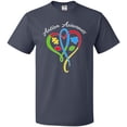 thumbnail image 3 of Inktastic Autism Awareness Heart Ribbon and Puzzle Pieces T-Shirt, 3 of 5