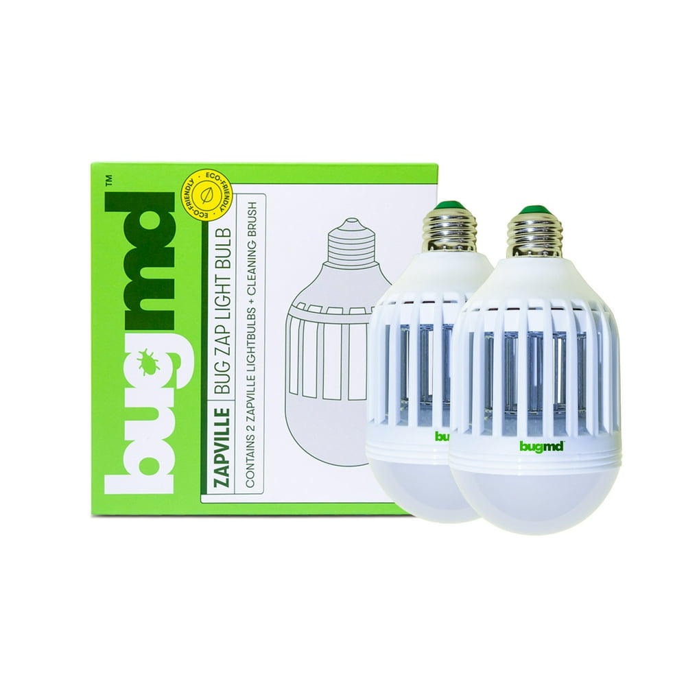 BugMD Zapville Bug Zapper, 2 Mosquito Pest Control 9W UV LED Light
