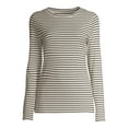 thumbnail image 4 of Time and Tru Women's Long Sleeve Rib T-Shirt, 4 of 6