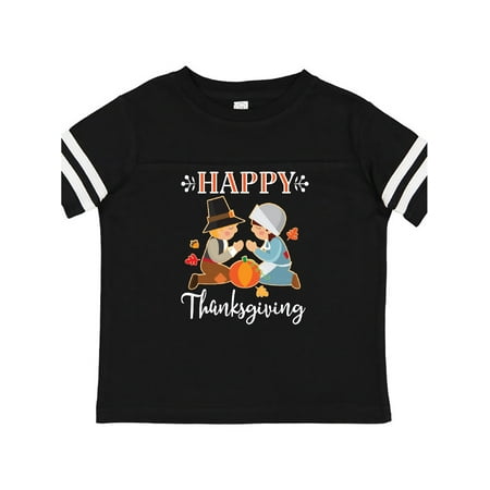 

Inktastic Happy Thanksgiving Christian Pilgrims Holiday Gift Toddler Boy or Toddler Girl T-Shirt