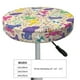 thumbnail image 4 of Balery Colorful Poodle Dog Fundas de asiento para taburete de bar redondo de tela de terciopelo ajustables que protegen de arañazos y manchas para sillas de 14 a 17 pulgadas.-12 inch, 4 of 7