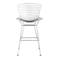 thumbnail image 3 of Maklaine Leather 40.1''H x 21.3''W x 31.7''D Chrome Bar Chair (Set of 2), 3 of 10