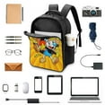 thumbnail image 3 of Cuphead Mugman Unisex Backpack Schoolbag Bookbag 2 Compartment Daypack Satchel Rucksack Travel Laptop Bag, 3 of 6