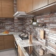 thumbnail image 4 of Lankey Faux Brick Wallpaper Peel and Stick 3D Texturizado Faux Brick Wallpaper para dormitorio Autoadhesivo Gray Brick Papel de contacto para cocina Backsplash Baño Lankey Fondo de pantalla 3D, 4 of 7
