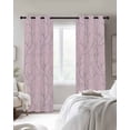 thumbnail image 2 of Pink Branches Blackout Curtains for Bedroom 45 Inch Length 2 Panels Set, Vintage Art Farmhouse Thermal Insulated Energy Saving Window Treatment Curtains Blackout Drapes 52"x45", 2 of 8