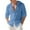 Sky Blue, variant on Men's Cotton Linen Shirts Long Sleeve Button Down Shacket Summer Casual Hawaiian Beach Tops Lightweight Fashion Hoodies (XL, Wine)