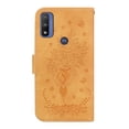 thumbnail image 3 of Wallet Case For Motorola Moto G Pure, Butterfly Embossed & Cute Flower Patterned PU Leather Magnetic Clasp Flip Stand Card Slots Kickstand with Hand Strap Shockproof Cover,
Yellow, 3 of 12