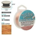 thumbnail image 2 of The Beadsmith Wire Elements Craft Wire – Tarnish Resistant, Soft Temper, Round, Bare Copper Color – 0.41mm, 26 Gauge, 30 Yard Spool – Jewelry Making, Wire Wrapping, Floral, & Other DIY Crafts, 2 of 6