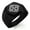 Black, variant on Stainless Steel Celtic Cross Triquetra Knot Engraved Hexagon Crest Flat Top Biker Style Polished Ring