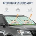 thumbnail image 4 of Balery 2 Piece White Bunny Bottom And Easter Eggs Car Windshield Sun Shade|Foldable Front Windshield Shade for Car Front Window for Most Sedans SUV Truck-Large, 4 of 7
