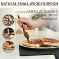 thumbnail image 3 of Hefild 6 PCS Wooden Spoons for Honey, 6.7 inch Small Wooden Spoons - Perfect for Tea, Coffee & Soup, Little Wooden Serving Table Spoons Set, Bulk Bamboo Teaspoon for Eating with Unique Design, 3 of 5