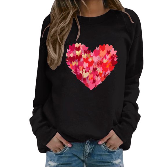WCJM Matching Couples Hoodies Valentine's Day Graphic Sweatshirt Funny Graphic Pullover Gifts for Him and Her His and Hers Valentine's Day Sweatshirt Set Valentine's Gifts for Mom