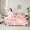 Pink White, variant on jejeloiu Cute Milk Cow Twin Bedding Sets 7-Piece,Kawaii Animal Pig Bedding Comforter Set,Rustic Farmhouse Cabin Sheet Sets,Microfiber Bedroom Decor Reversible