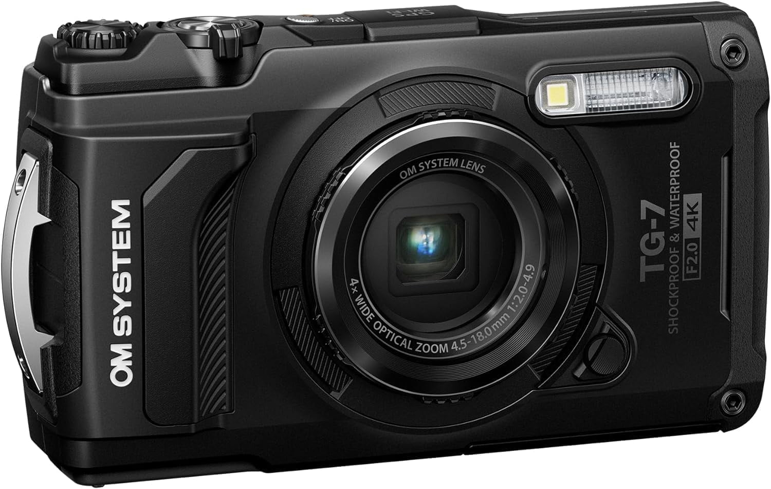 OM SYSTEM Tough TG-7 Black Underwater Camera, Waterproof OM SYSTEM Tough TG-7 Black Underwater Camera, Waterproof