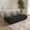 Gradient White+Black, variant on WHGBJA Adults Comfy and Soft Teddy Material Togo Sofa and Lounge Bean Bag Chair, Green