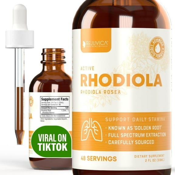 Rejuvica Health Active Rhodiola - Rhodiola Extract Supplement-Supports Energy & Stress, Men & Women