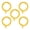 Yellow, variant on FOUR E's Scientific 5Pcs Dental X-Ray Aiming Rings for Anterior Imaging, Autoclavable, Blue