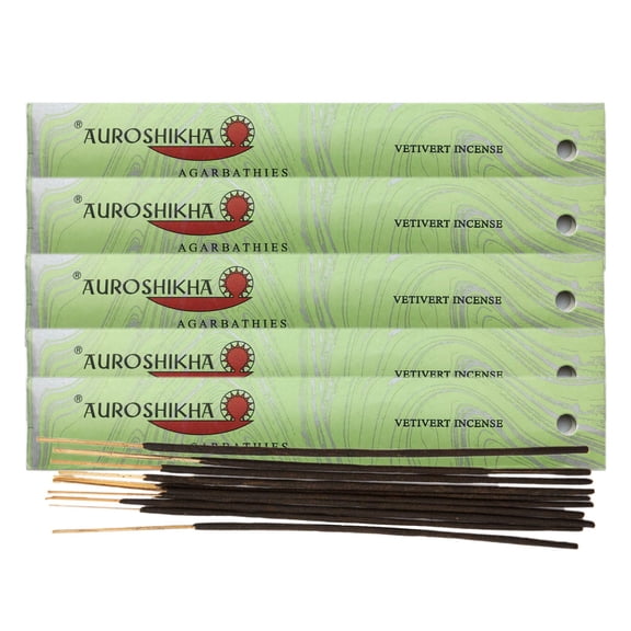(5-Pack) Auroshikha Vetivert Incense 10 Sticks