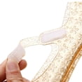 thumbnail image 3 of Fnooota Girls Jelly Sandals, Gifts Adjustable Strap Closed Toe Non Slip Summer Shoes Gold Size 10.5（Little Kids), 3 of 7