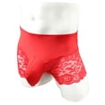 thumbnail image 2 of IROINNID Men's Breathable Modal Casual Lace Microfiber Trunks Middle Waist Underwear Covered Band, 2 of 3