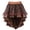 Brown, variant on Women's Lace Steampunk Gothic Skirts Vintage Satin High Low Midi Skirt with Zipper Sexy Layered Ruffle Hem Flared Skirts- Black Size M