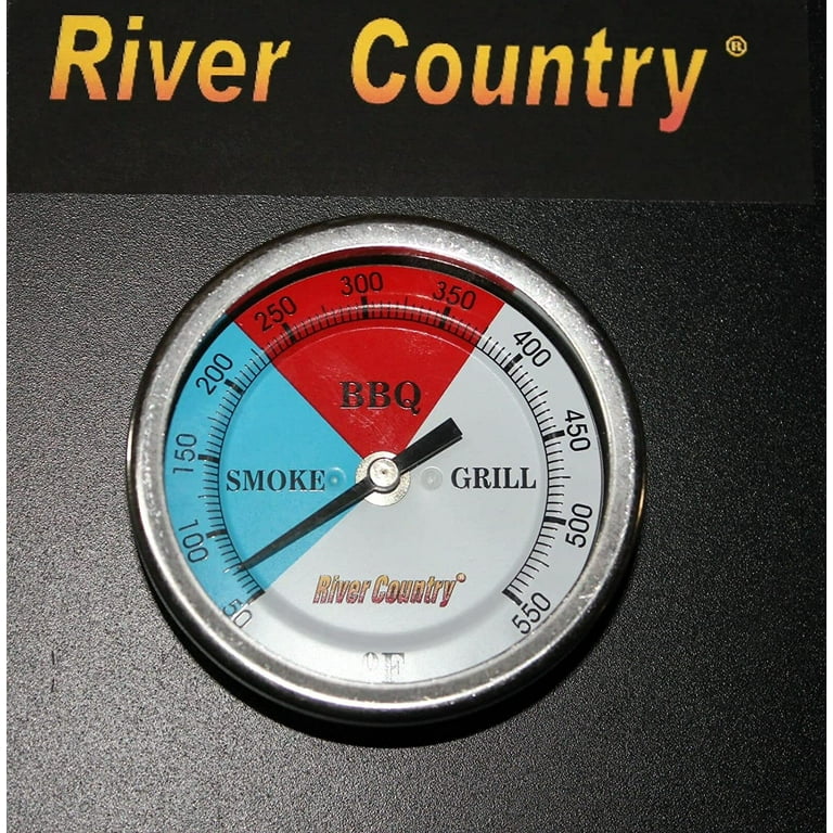 5 River Country Adjustable BBQ, Grill, Smoker & Pit Thermometer