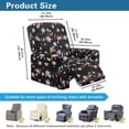 thumbnail image 7 of Garronmavis Christmas Snowflake Lights Reclining Chair Cover Washable Lazyboy Recliner Covers Non Slip Couch Cover Protector with Storage Pocket Furniture Protector for Living Room, 7 of 7