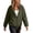 Army Green, variant on Women's Water Repellent Windbreaker Jacket, Long Sleeve Raglan Hooded Coat, Zip Up Lightweight Outerwear with Pockets, Casual Sporty Top, S-2XL