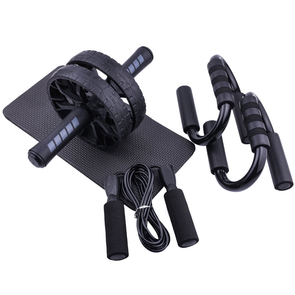 Akoyovwerve Abdominal Roller Wheel Set PushUp Bar Skipping Rope