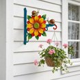 thumbnail image 6 of Aoznliie Wall Hooks, Decorative Metal Wall Hooks with Cute Animal Flower Patterns, Rustproof Iron Hangers for Plant Baskets Lanterns, 9x8 in, 6 of 6