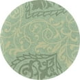 thumbnail image 1 of Loloi Francesca 3' Tapis Rond à Crochets à la Main dans la Brume, 1 of 2