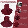 thumbnail image 3 of Vestido para perros Kuoser Puppy Tutú con lazo rojo XS para perros pequeños, 3 of 7