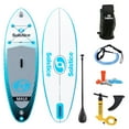 thumbnail image 1 of Solstice Maui 8 Ft Youth Stand Up Paddle Board Inflatable Raft Set with Camera Mount, Blue, 1 of 8