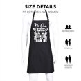 thumbnail image 2 of Funny Aprons Black Kitchen Chef Apron, 2 Pockets Adjustable Neck Strap, for Cooking Baking BBQ Birthday Gifts, 2 of 6