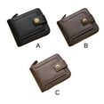 thumbnail image 3 of Sonducket Cartera para hombre fácil de llevar - Cartera artesanal exquisita de gran capacidad de cuero para hombre Cartera pequeña Cartera Carteras café oscuro, 3 of 6